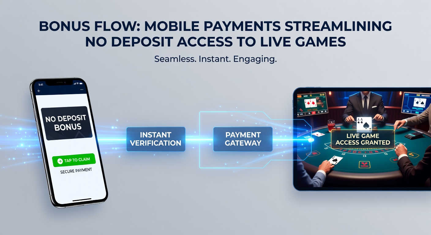 Smartphone screen displaying a seamless mobile payment flow unlocking no-deposit bonuses for live blackjack tables