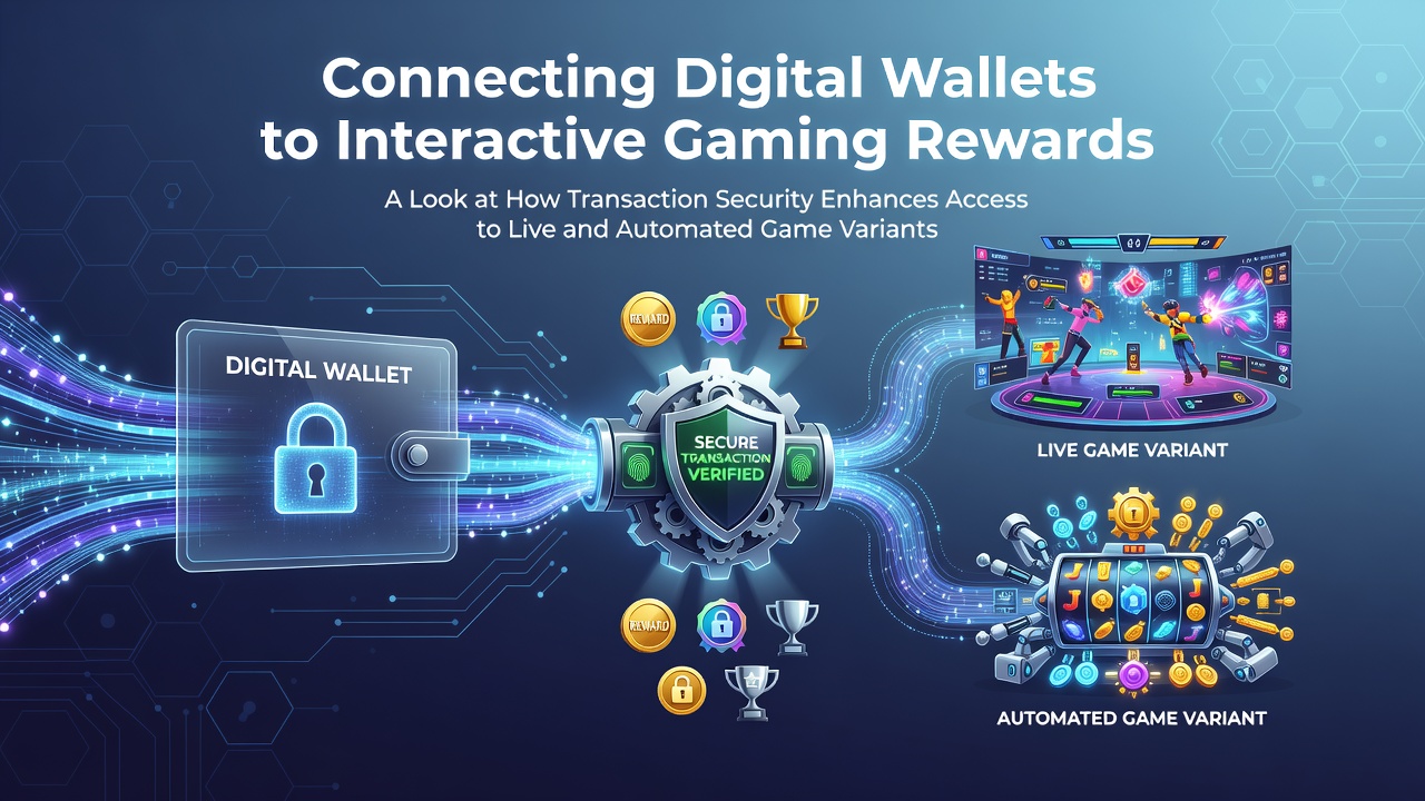 Digital wallet interface displaying secure transaction links to interactive gaming reward systems on a mobile screen