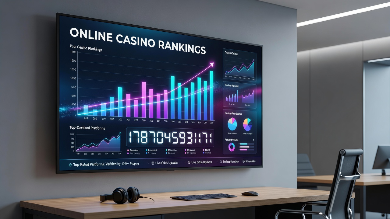Infographic showing regional ranking differences and payout verification processes for online casinos